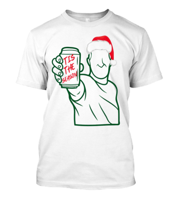 Tis The Season Beer Santa Hat Cheers T-Shirt