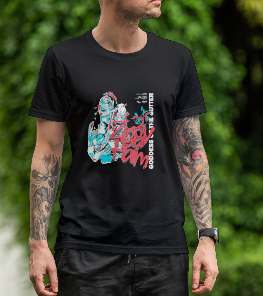 Ziggy Haim Goddess Of The Gutter Vibrant Portrait Style Iconic T-Shirt