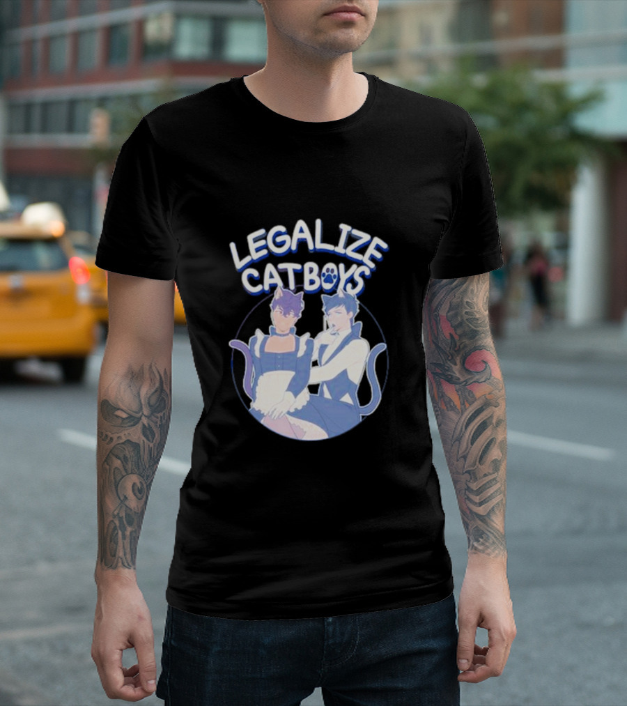 Legalize Catboys Dan And Phil-Inspired Fandom Concept T-Shirt