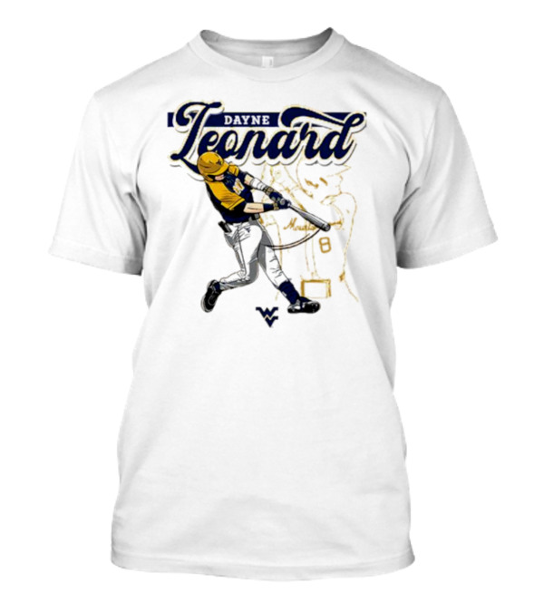 Dayne Leonard West Virginia University Baseball Player T-Shirt