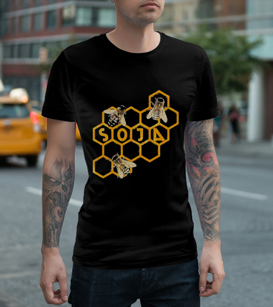 SOJA Bee Honeycomb T-Shirt
