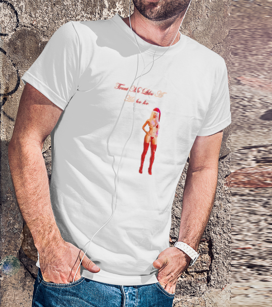 Treat Me Like A Ho Ho Ho Red Boots Santa Hat T-Shirt