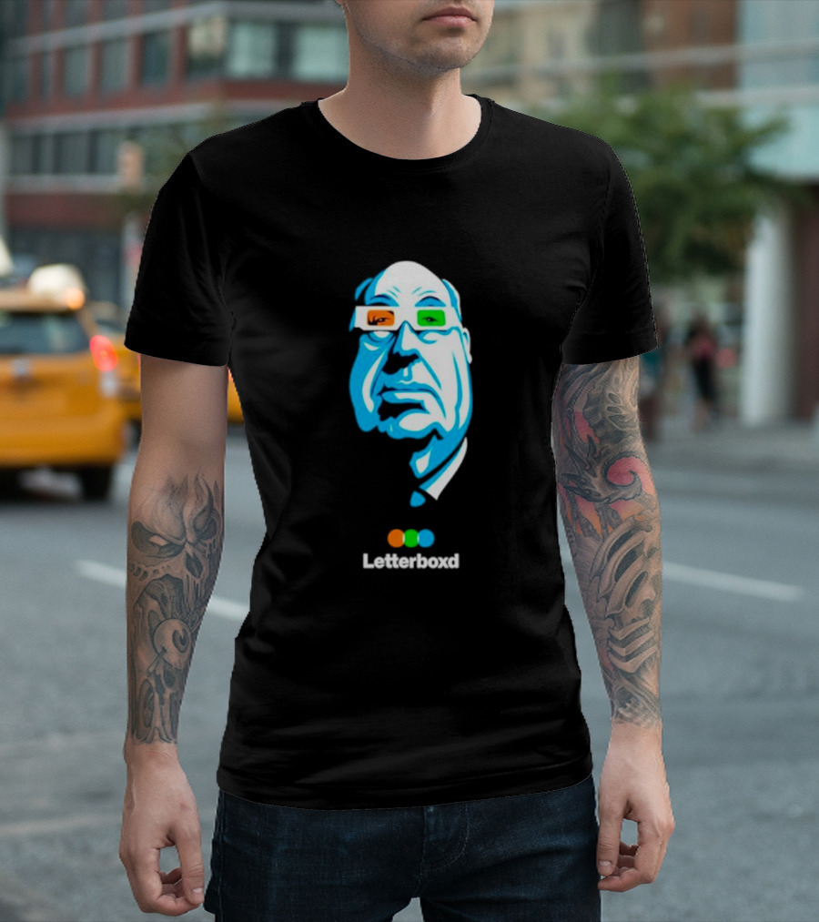 Hitch Portrait Pop Art Letterboxd T-Shirt