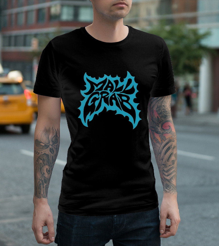 Mall Grab Psychedelic Blue Flame T-Shirt
