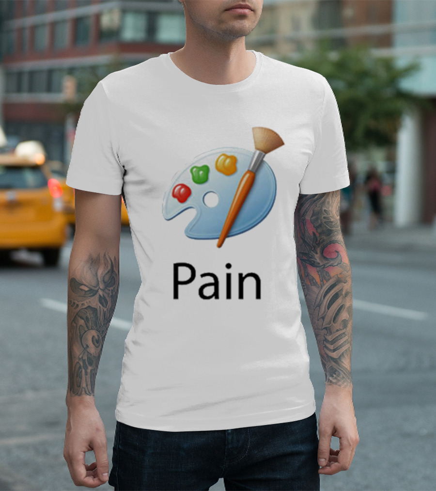 Pain Microsoft Paint Palette Brush T-Shirt