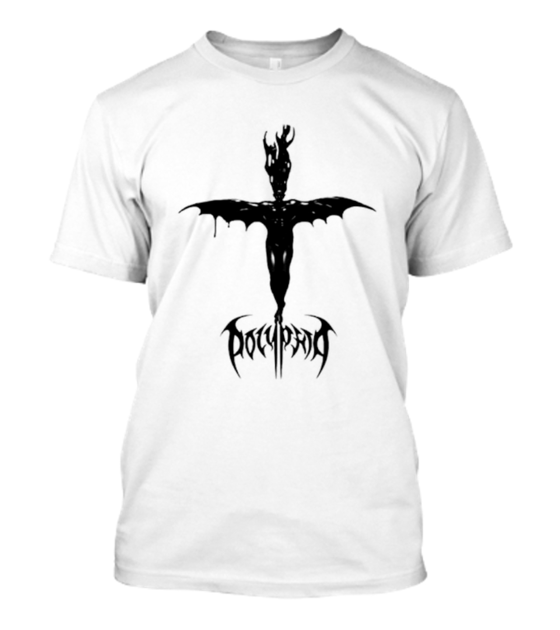Polyphia Hellspawn Dark Figure With Wings And Horns T-Shirt