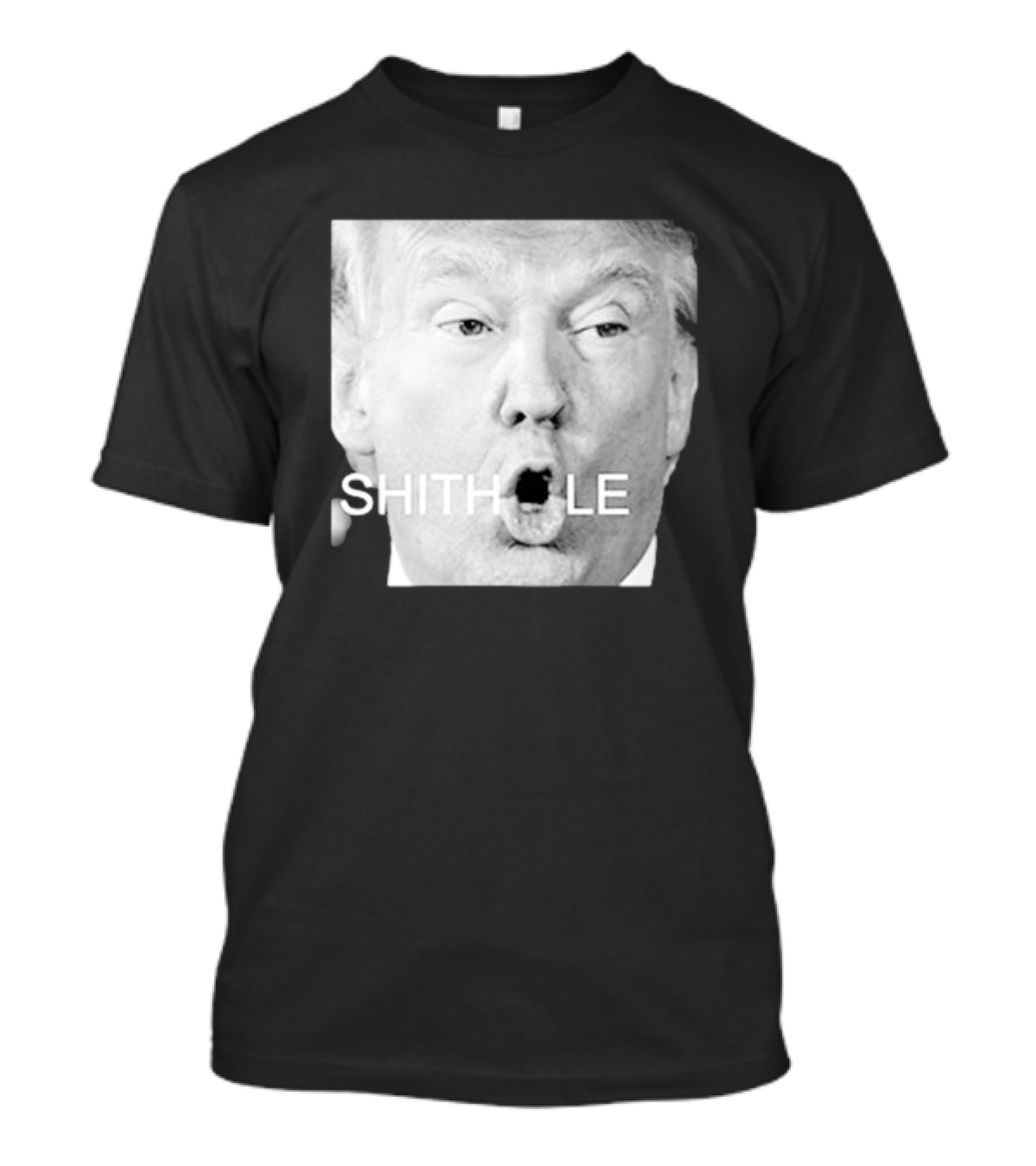 Donald Trump Shithole Portrait T-Shirt