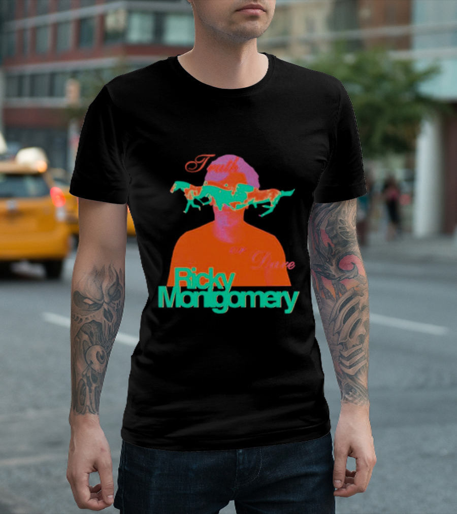 Ricky Montgomery Truth Or Dare Vibrant Horse Overlay T-Shirt