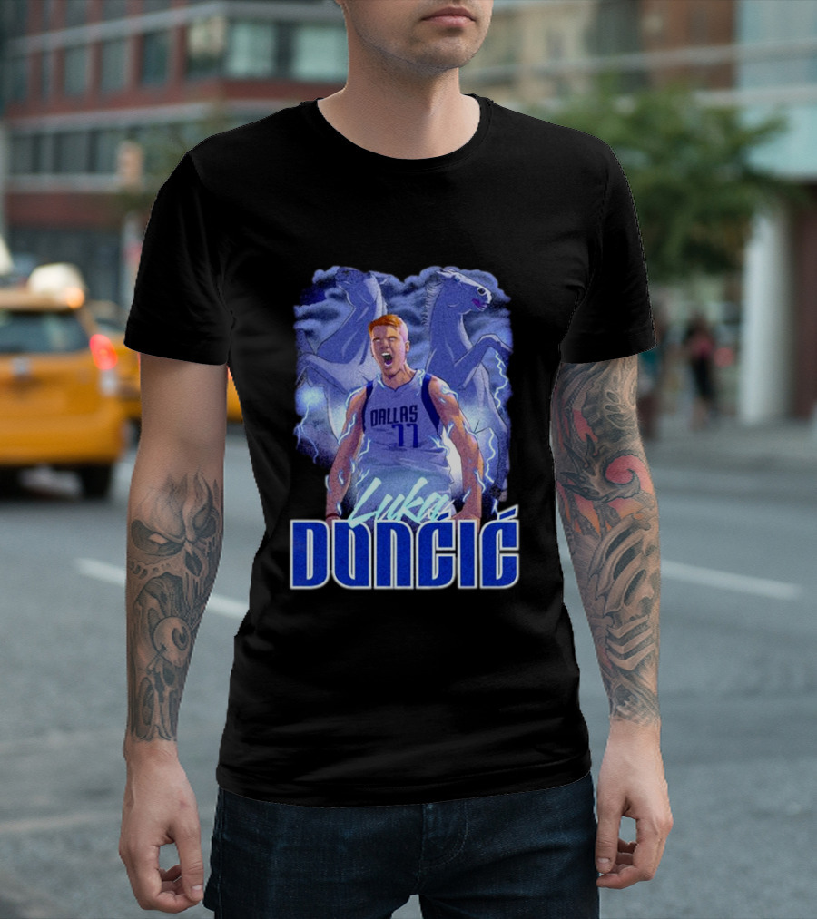 Luka Doncic Dallas Mavericks Basketball Mavericks Player T-Shirt