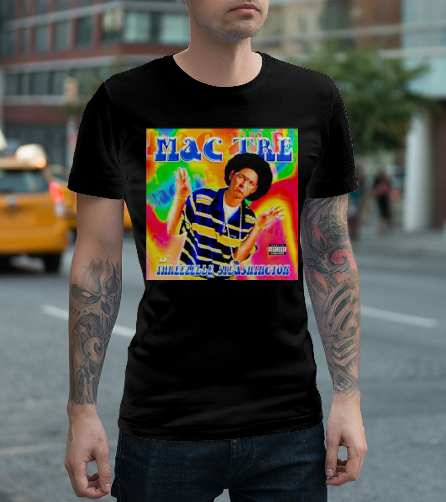 Mac Tre is Threezelle Splashington Vibrant Hip-Hop T-Shirt