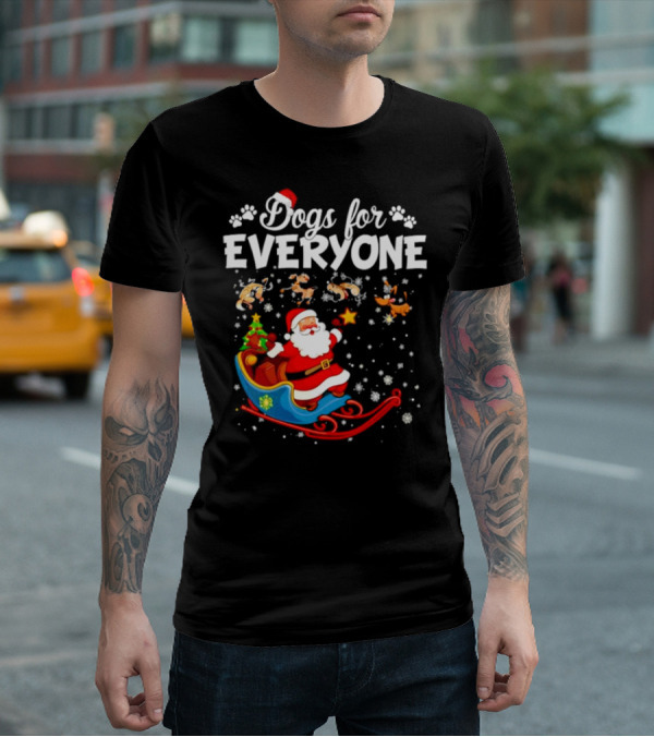 Dogs For Everyone Santa Claus Sled T-Shirt