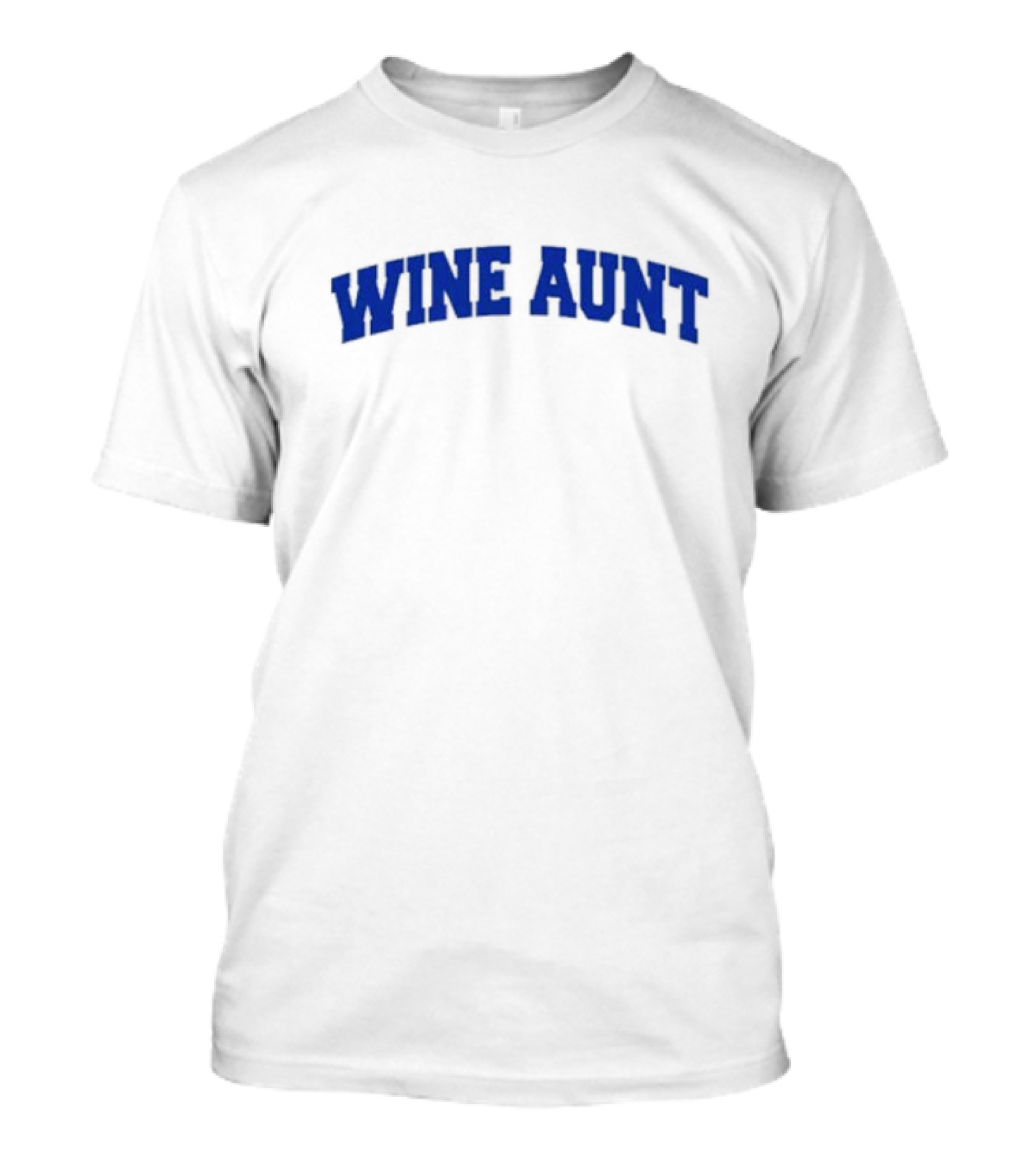 WINE AUNT Shirt College Style Font T-Shirt