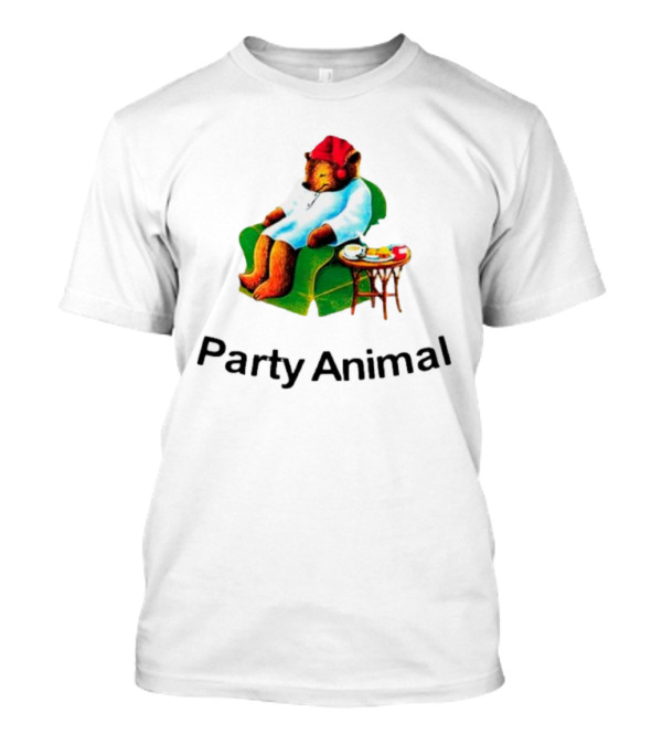 Bear In Red Hat And Robe Tea Party Animal T-Shirt