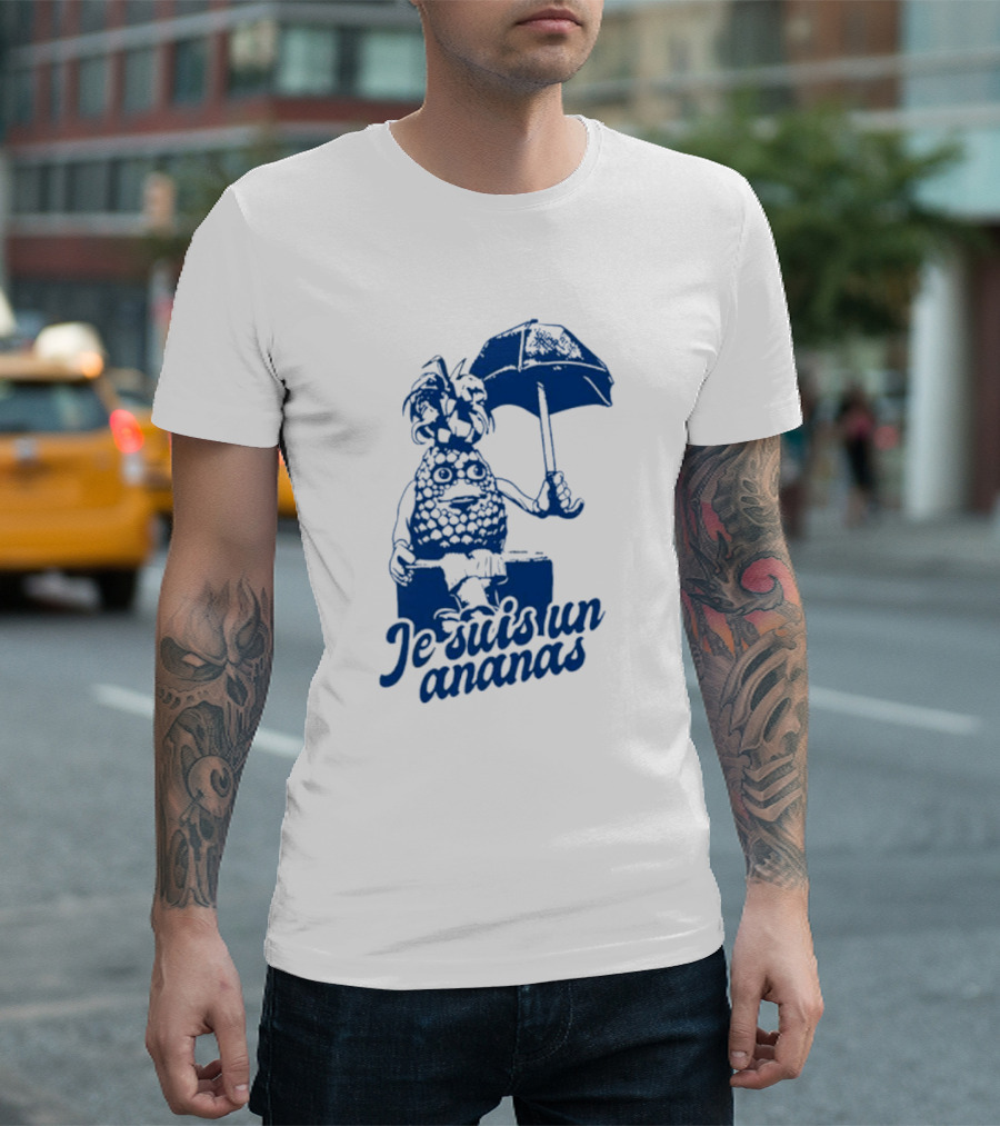 Je Suis Un Ananas Avec Parapluie Et Personnage Humoristique T-Shirt