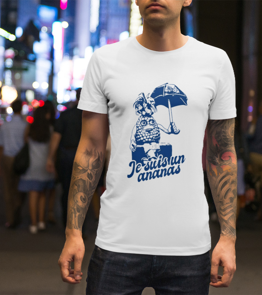 Je Suis Un Ananas Avec Parapluie Et Personnage Humoristique T-Shirt