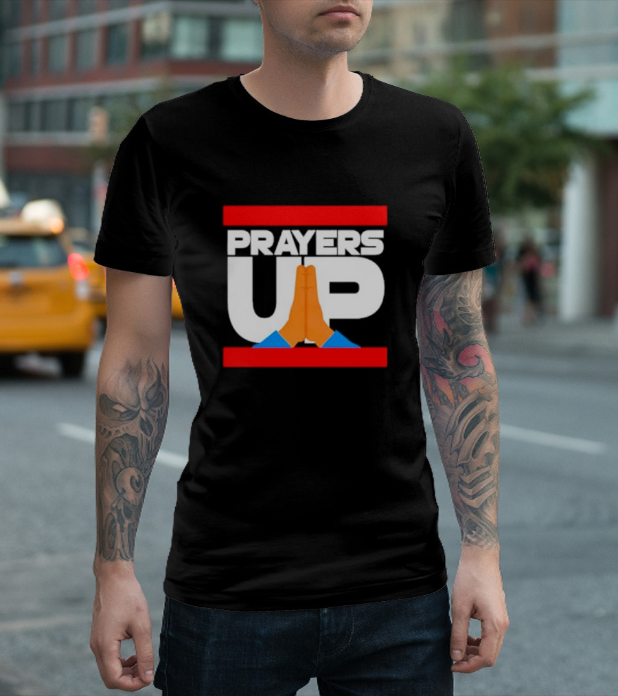Prayers Up Hands Together T-Shirt