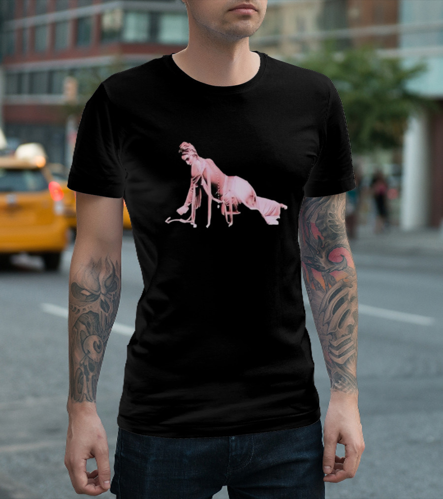 Alina Baraz Elegant Pink Silhouette Pose T-Shirt