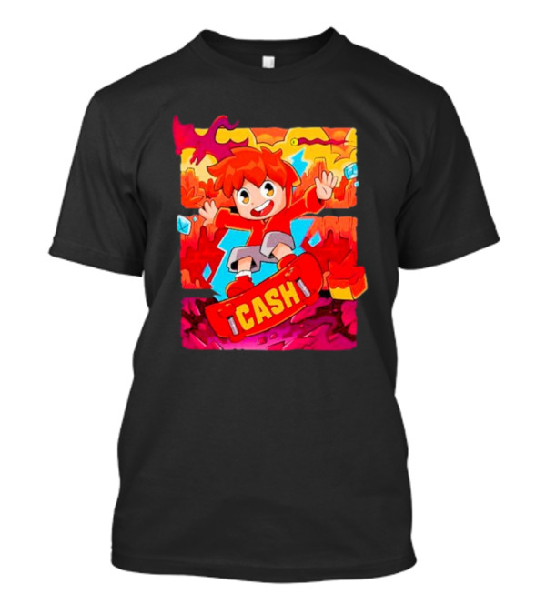 Cash And Nico Cash Red Hot Adventure With Skateboard And Dragons T-Shirt