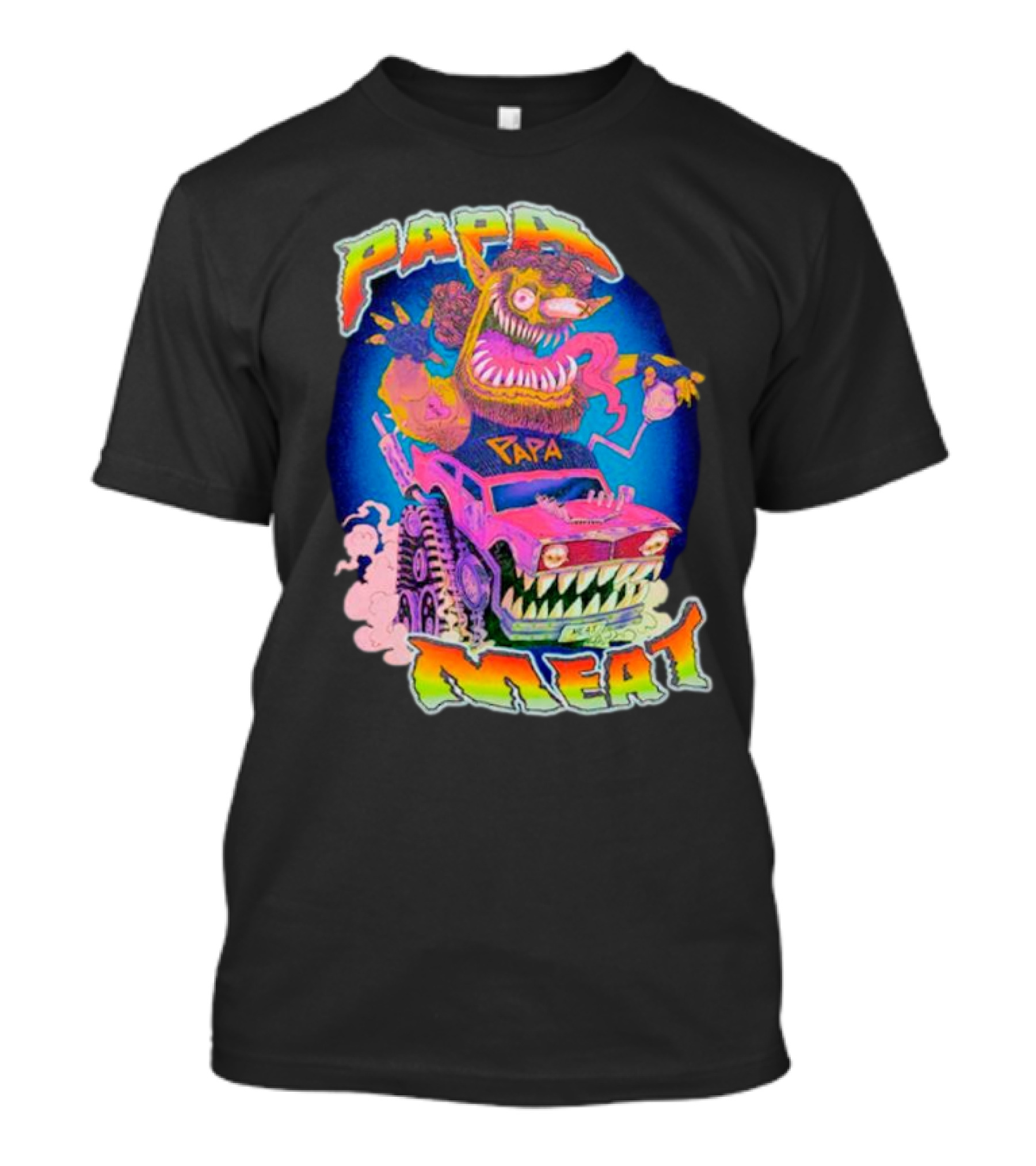 Papa Meat Wild Drive Monster Car Fantasy T-Shirt