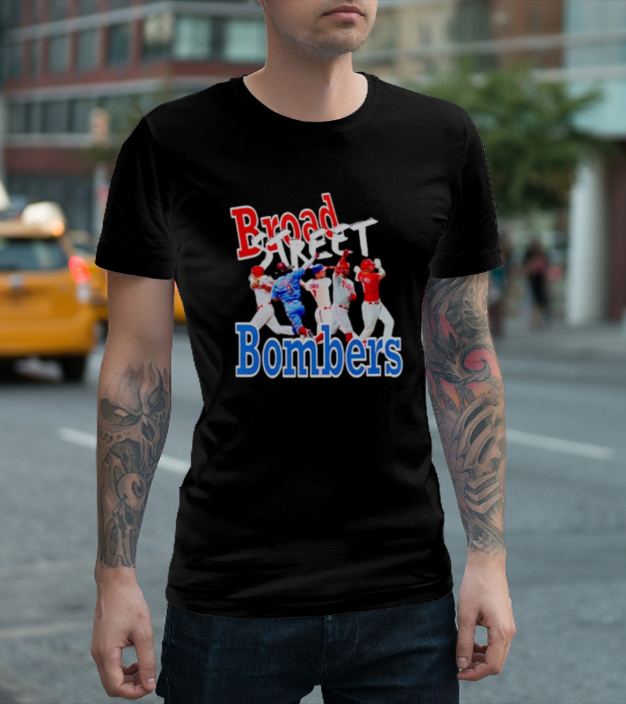 Philadelphia Phillies Broad Street Bombers Baseball Players T-Shirt
