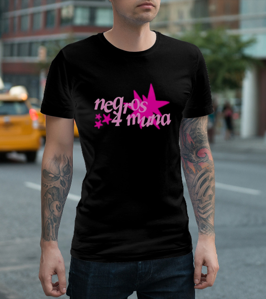negros 4 muna pink stars T-Shirt