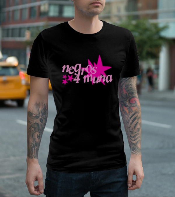 Negros 4 Muna Pink Stars T-Shirt