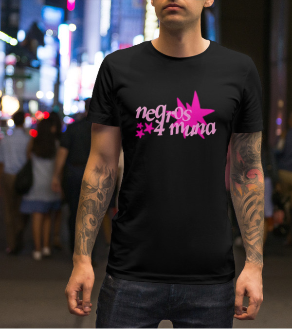 Negros 4 Muna Pink Stars T-Shirt