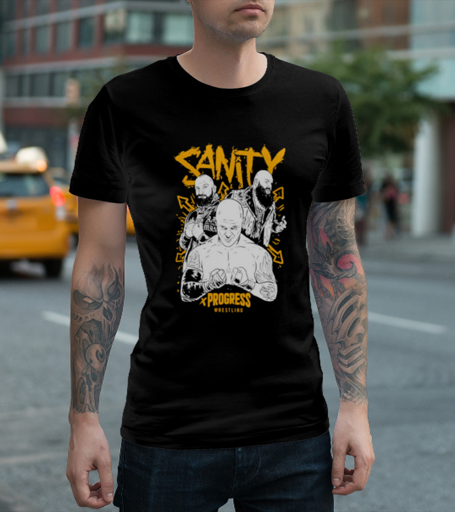 Sanity x Progress Wrestling Trio Fighters T-Shirt