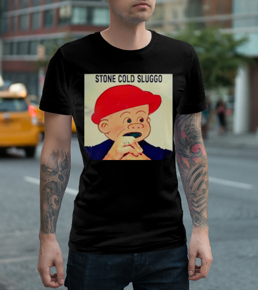 STONE COLD SLUGGO RED HAT CHARACTER HAND GESTURE T-Shirt