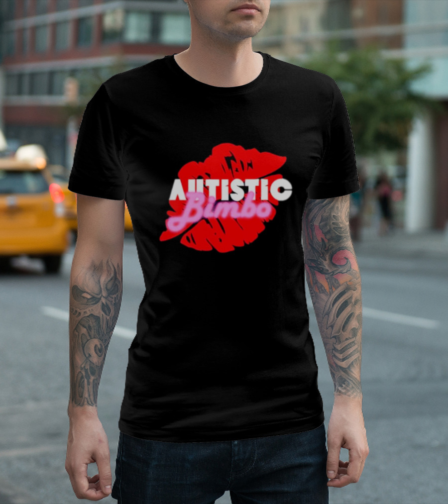 Autistic Bimbo Red Lips T-Shirt