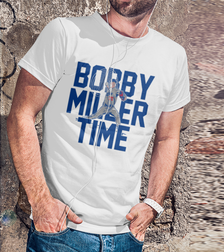 Bobby Miller Time Baseball Player Number 70 Dodgers Pitcher T-Shirt