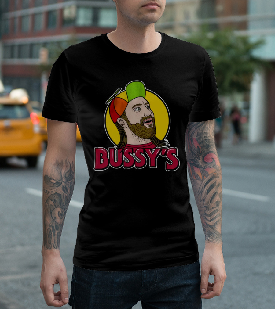 Bunker Branding Leigh Mcnasty Bussy's Retro Cartoon Hat T-Shirt