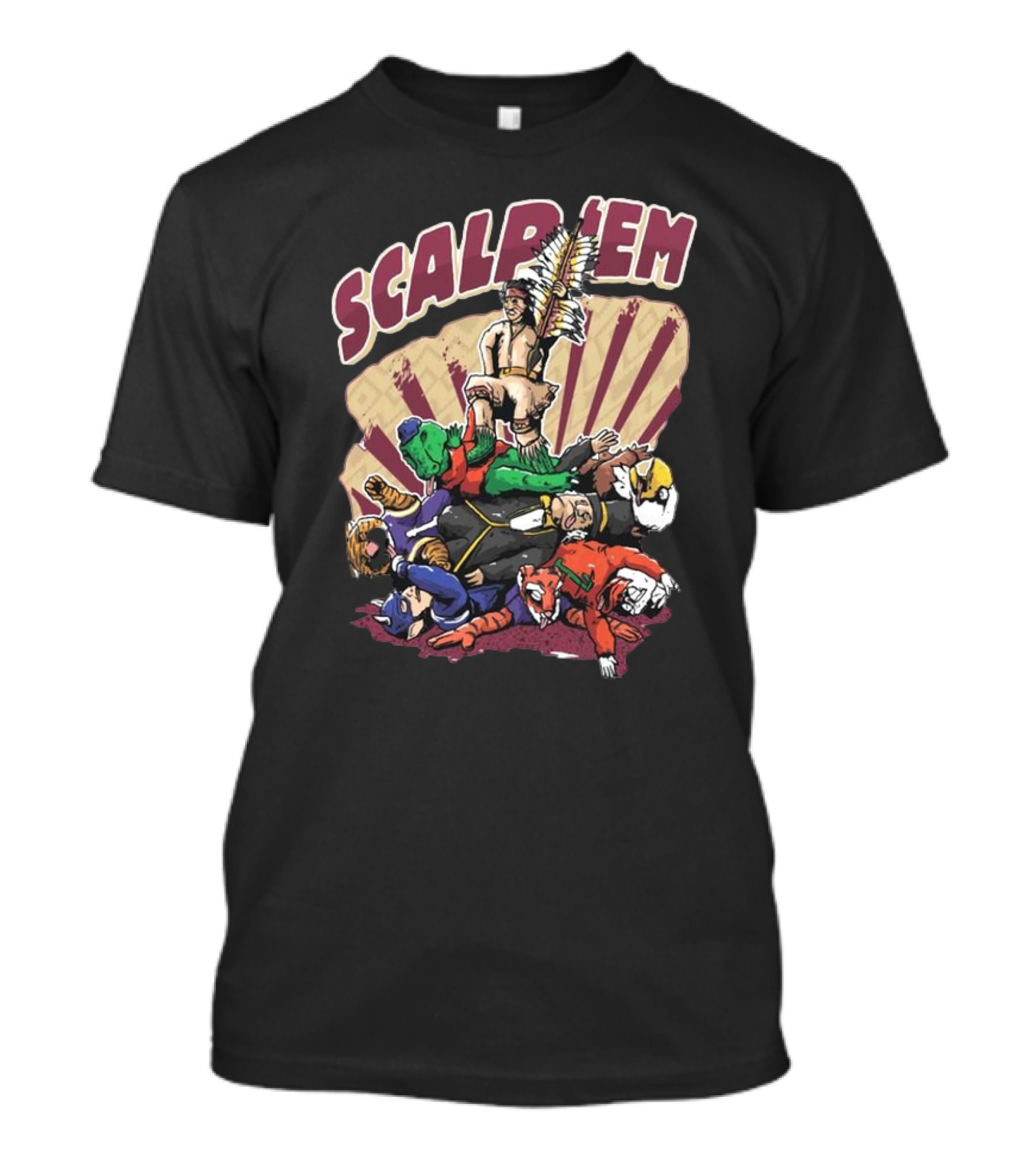 Florida State Seminoles Scalp Em Football College Rivalry Victory T-Shirt