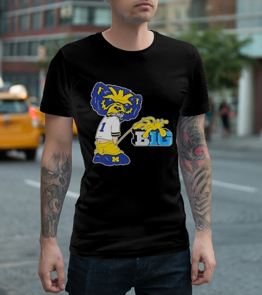 Wolverine Mascot Number One Against Big Ten Rivalry T-Shirt