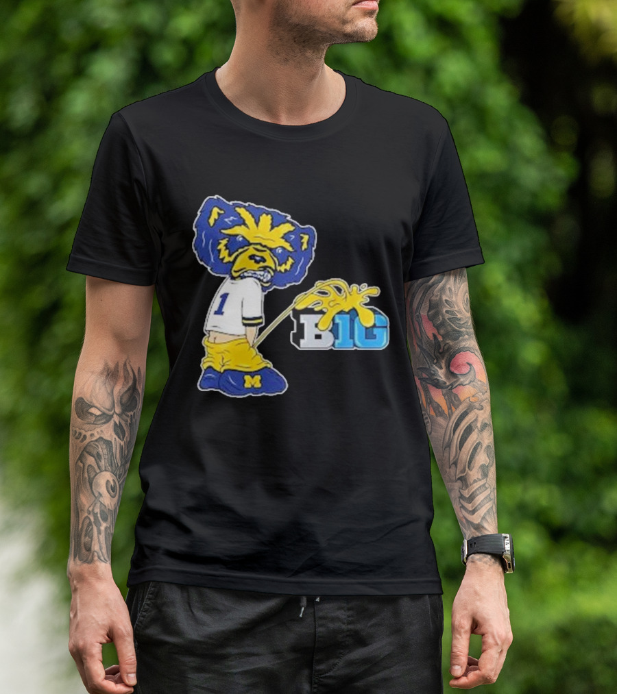Wolverine Mascot Number One Against Big Ten Rivalry T-Shirt