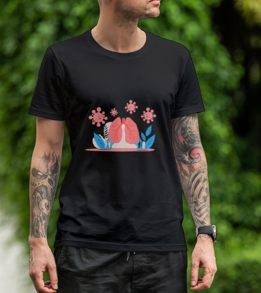 World Pneumonia Day Lungs And Germs Awareness T-Shirt