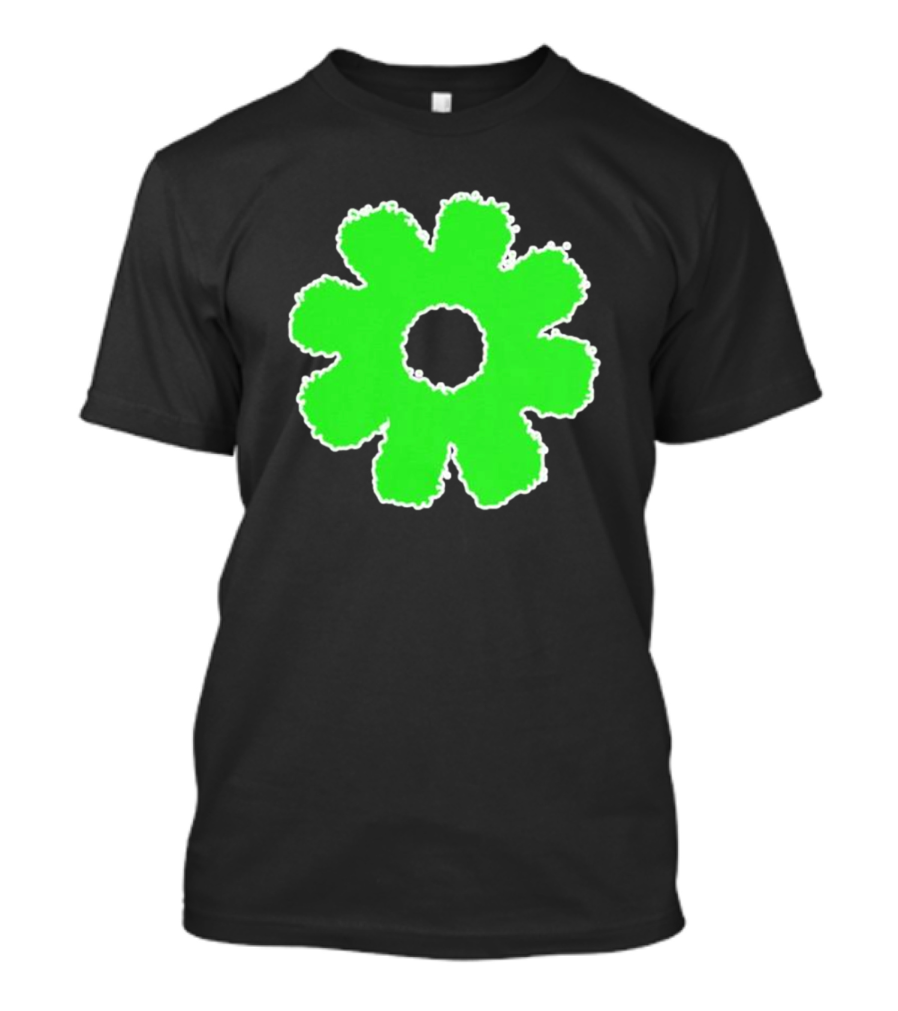 Scowl Neon Green Flower T-Shirt