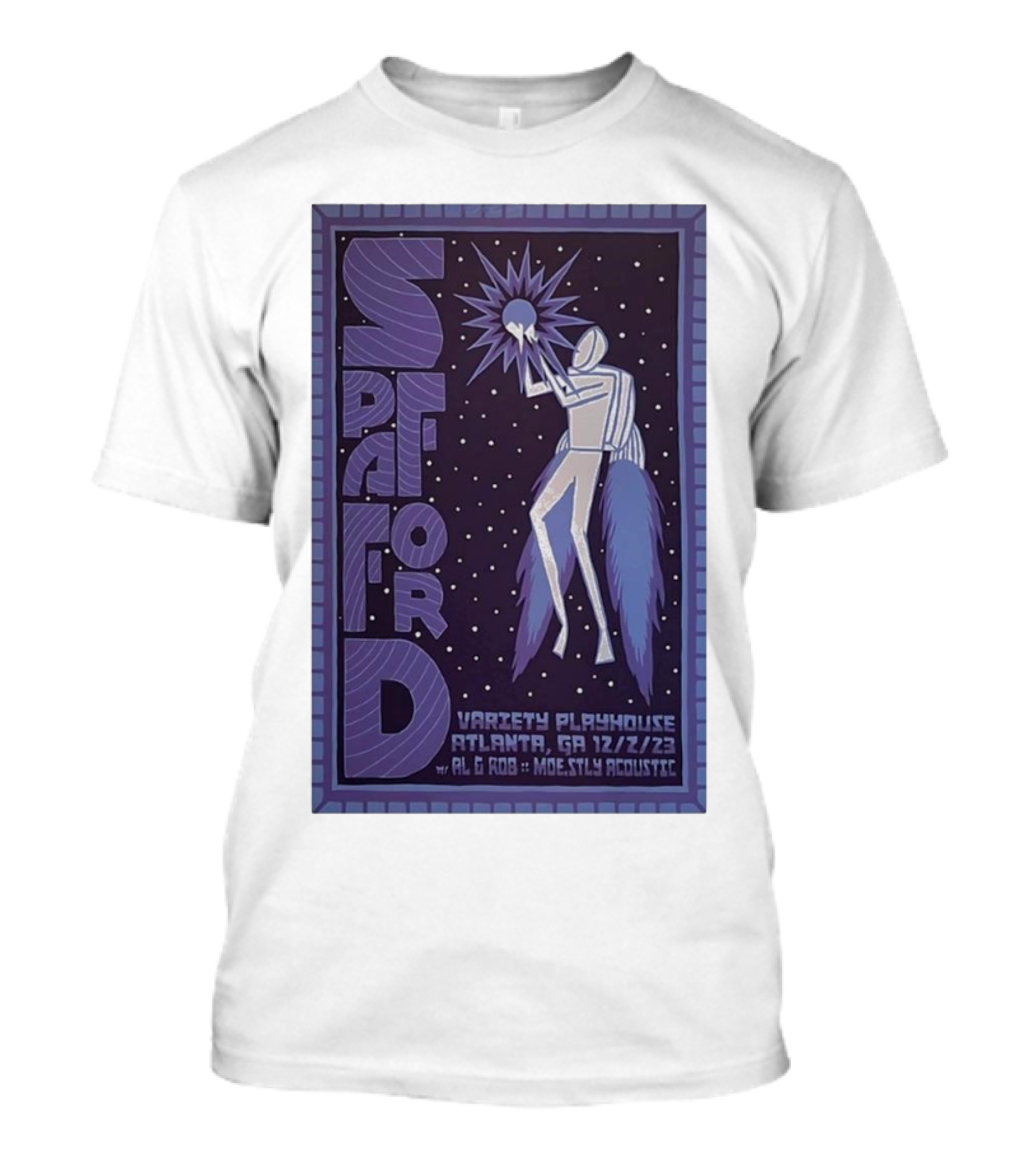 Spafford Variety Playhouse Atlanta GA 12/2/23 AL And ROB Mostly Acoustic T-Shirt