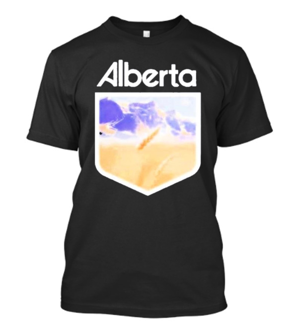 Alberta Mountain Scenic Shield Vitamin Deer Alberta Life T-Shirt
