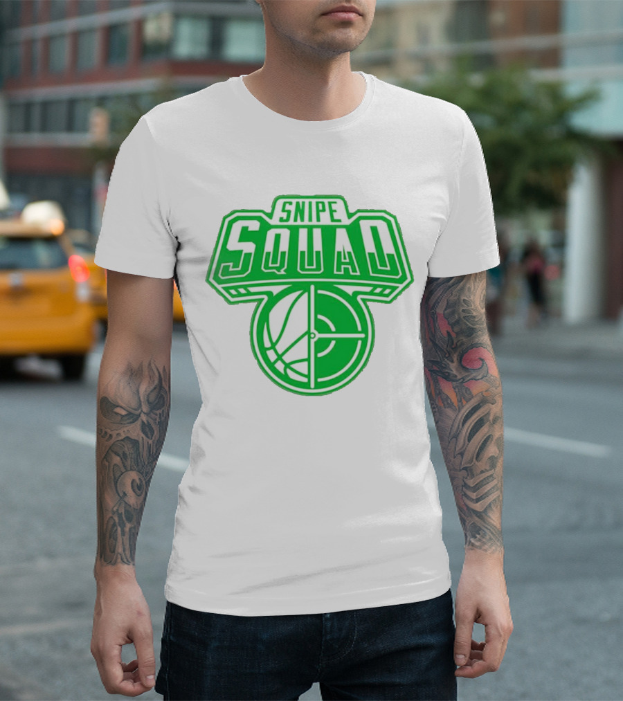 Boston Celtics Snipe Squad Basketball Crosshair T-Shirt