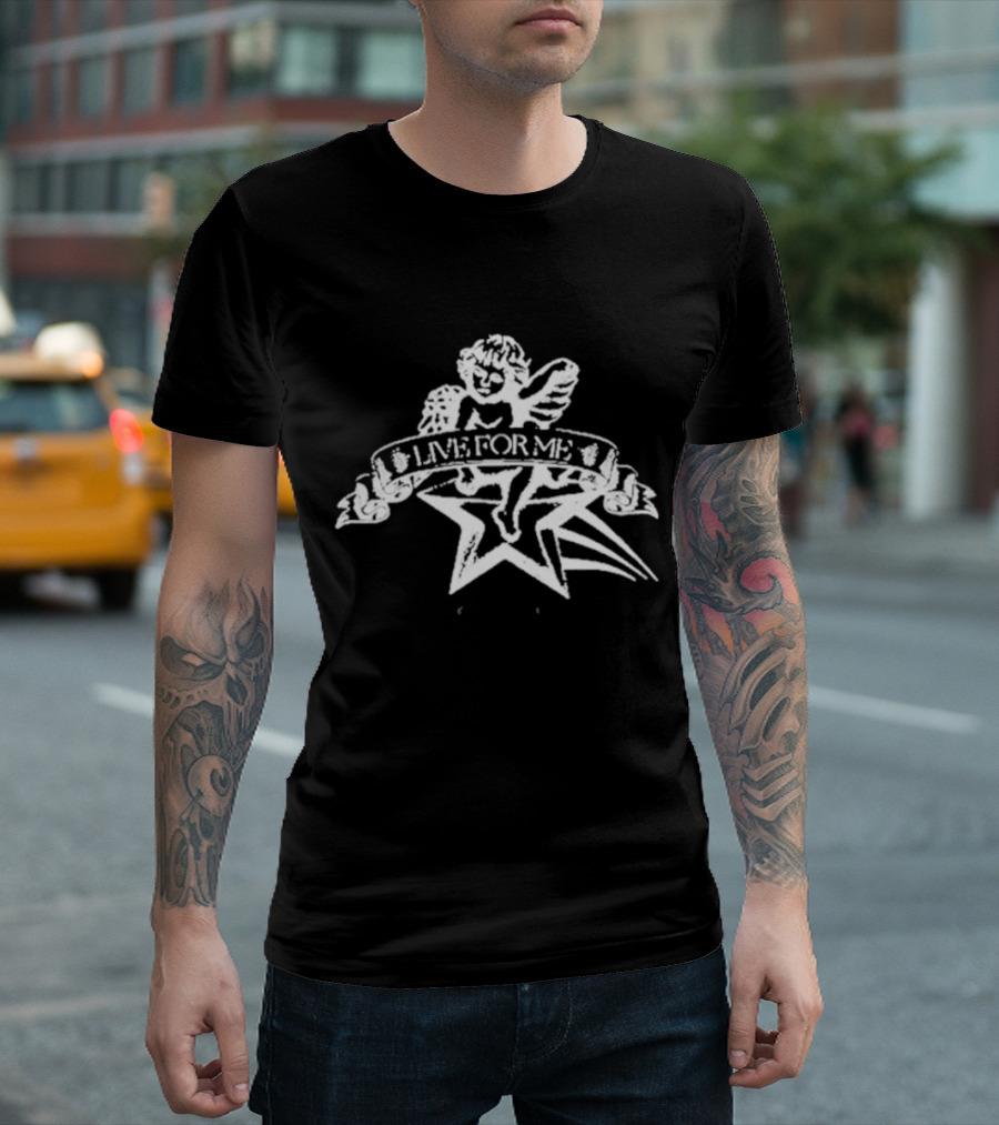 Omar Apollo Live For Me Angelic Cherub with Star T-Shirt