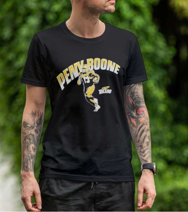 Penny Boone Toledo Football Number 13 Caricature T-Shirt