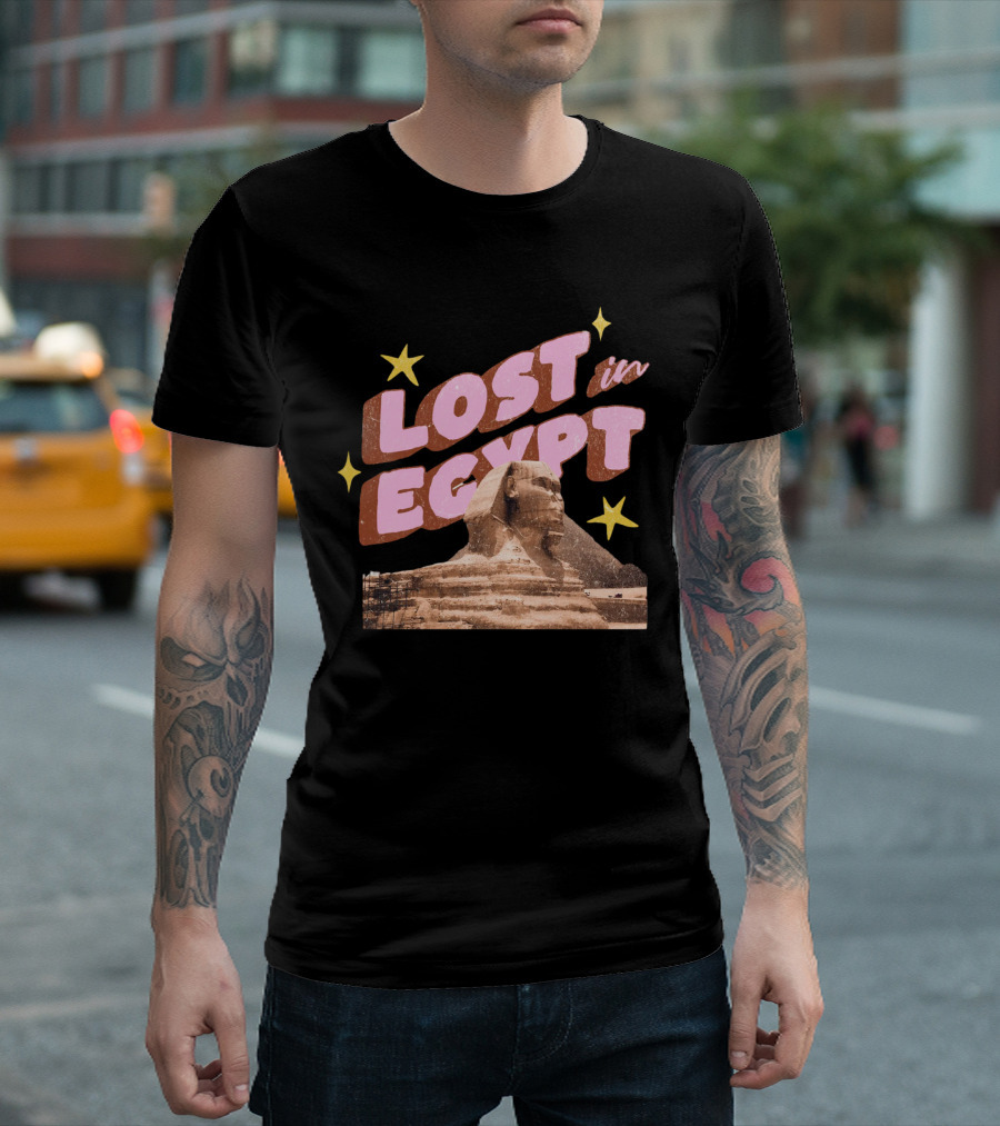 Lost in Egypt with Sphinx and Stars T-Shirt