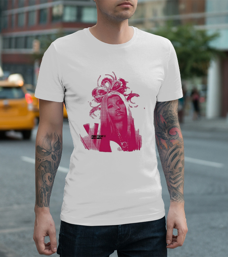 Nicki Minaj Pink Friday 2 Artistic Pink T-Shirt