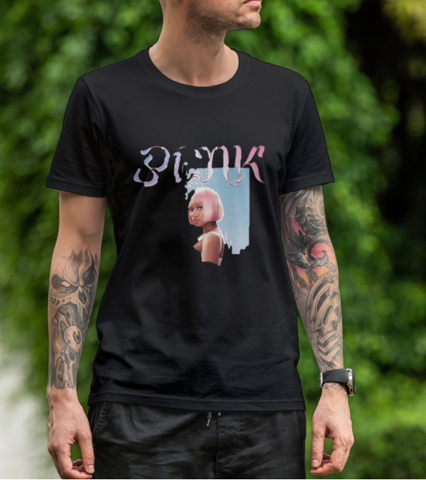 BLΛƆK Nicki Minaj Pink Photo T-Shirt