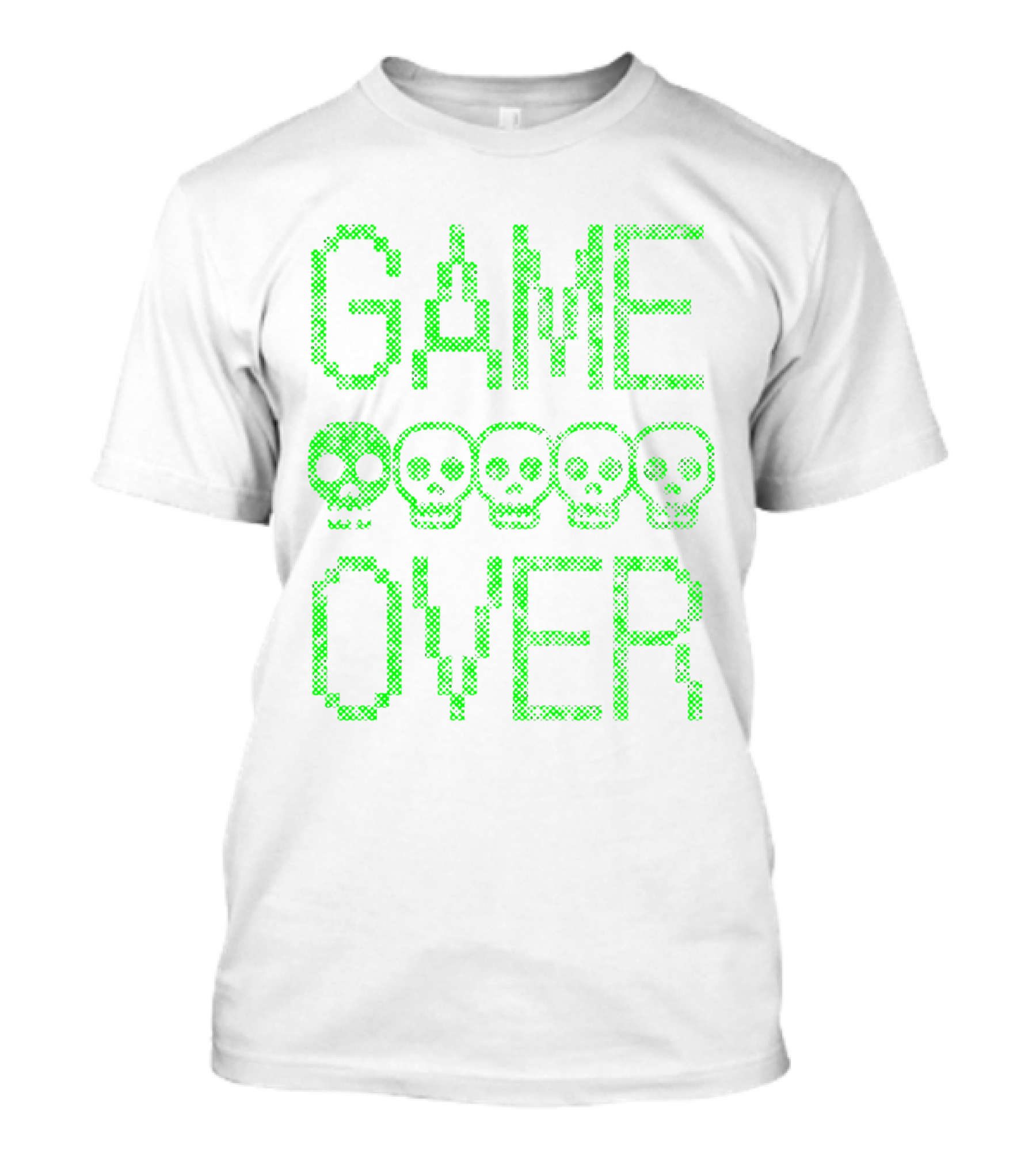 GAME OVER Pixel Skull T-Shirt