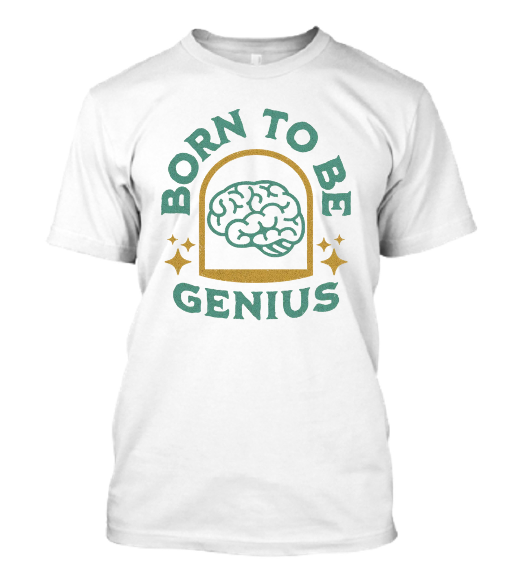 Born To Be Genius Brain Stars T-Shirt