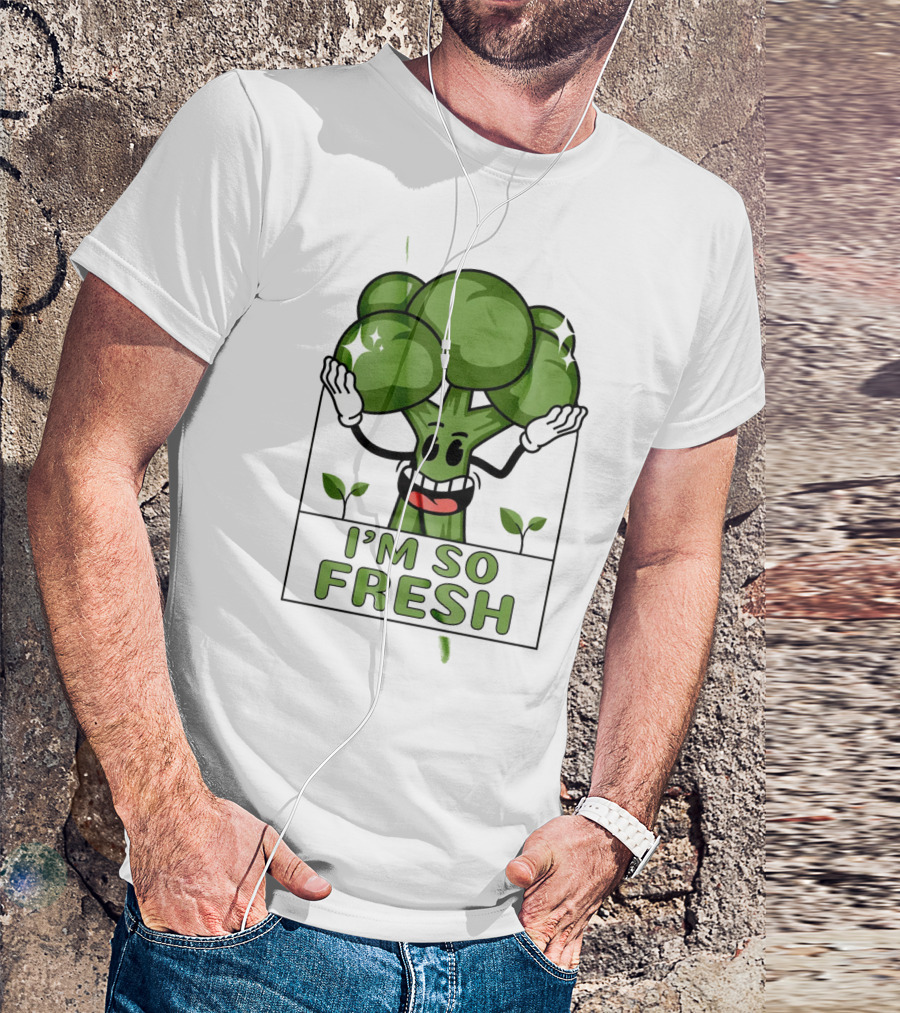 I'm So Fresh Broccoli Sparkle T-Shirt