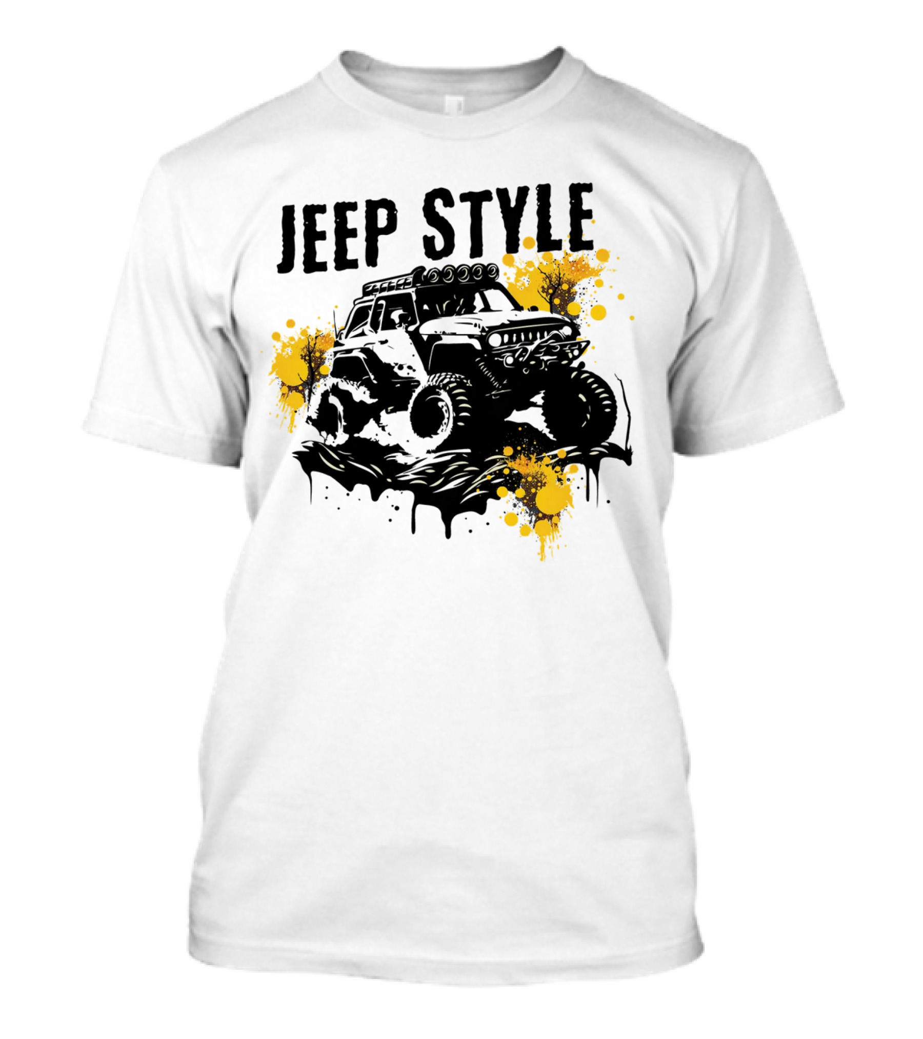 JEEP STYLE Off-Road Adventure With Bold Trails And Splashes T-Shirt