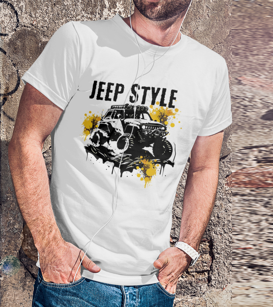 JEEP STYLE Off-Road Adventure With Bold Trails And Splashes T-Shirt